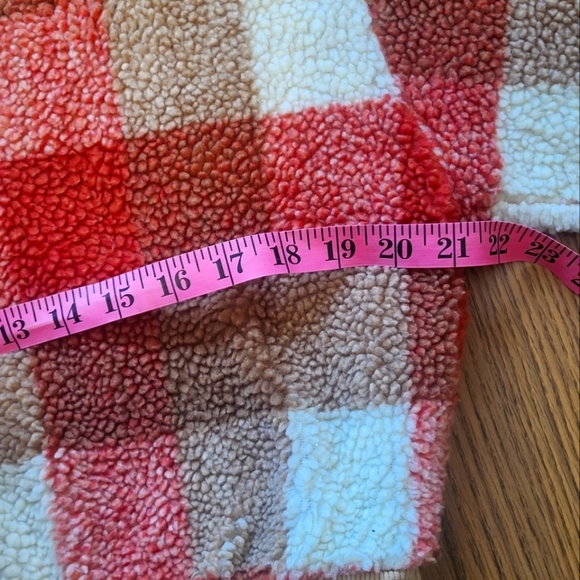 Zaful Long Sleeve Plaid Turtleneck Sweater Womens US 8 Fuzzy Style - Picture 4 of 8